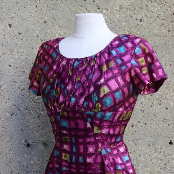 1950s purple dress and matching jacket - Picture 7 of 13